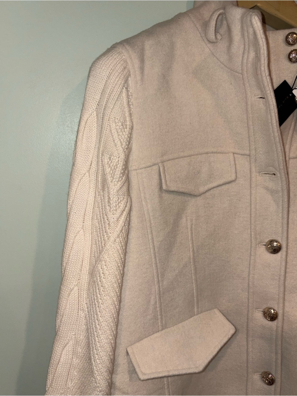 Elie Tahari Mixed Wool Jacket Size Large - Picture 2 of 12